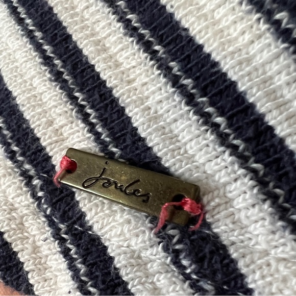 Joules blouse - blue & white stripes- back zipper- size 4 - Picture 5 of 9